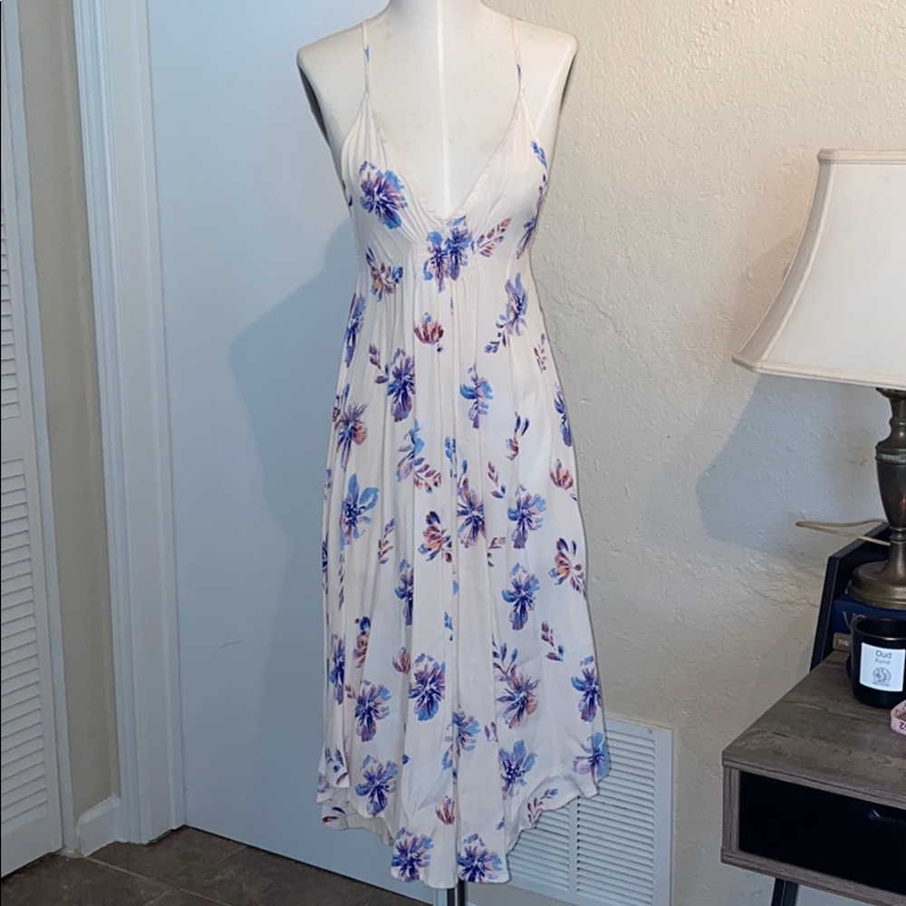 ASTR Midi Maxi Dress Nordstrom Ivory Floral XS